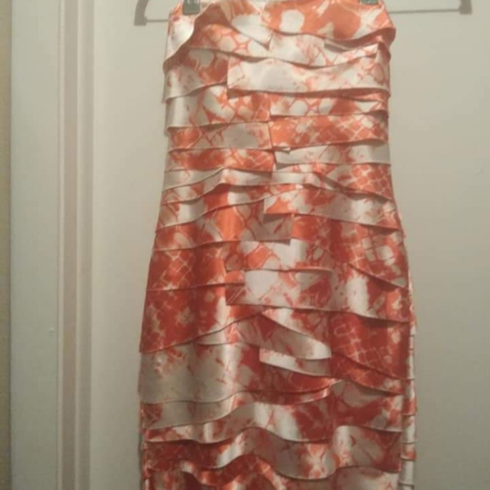 BEBE Coral cocktail dress